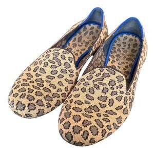 Rothy's Limited Edition Tan Cheetah Print Loafers Comfy Walking Work Slip On-8